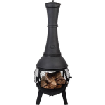 Esschert Design Fancy Flames Terrashaard - Zwart