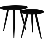 Vestbjerg - Side Table Daven Black Set Of 2 - - Zwart