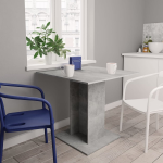 Vidaxl Eettafel 80x80x75 Cm Spaanplaat Beton - Gris