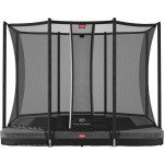 BERG Toys Trampoline - Ultim Favorit Inground (Incl. Veiligheidsnet) - 190 X 280 Cm - - Grijs