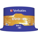 Verbatim Pack 50 x DVD-R 4.7GB 16X Scr. Resistant Supl.
