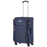 TRAVELZ Softspinner Tsa Reiskoffer - Trolley 67cm En 96 Ltr Met Expander - - Blauw