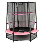 Spring Trampoline 140 Cm Met Veiligheidsnet - Black Edition - Rand - Zwart