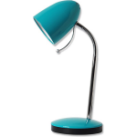 BES LED Led Bureaulamp - Aigi Wony - E27 Fitting - Flexibele Arm - Rond - Glans - Blauw