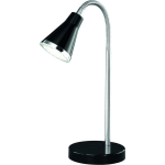BES LED Led Tafellamp - Trion Arora - 3w - Warm Wit 3000k - Rond - Glans - Kunststof - Zwart