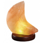 Moses lamp zoutkristal junior 9 x 9 x 13 cm hout/bruin - Oranje