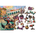 Wooden City legpuzzel Venice Carnival 52 cm hout 600 stukjes
