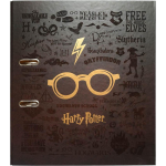Erik Harry Potter ringband Glasses 2 rings A4 7 cm donkerbruin/goud