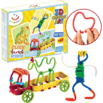 Spaghetteez knutselpakket 3D Clic Toys junior 100 delig