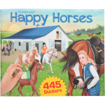 Depesche stickerboek Happy Horses 25 x 30 cm 445 stickers