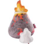 Nici knuffel Vulkaan junior 16 x 23 cm pluche/oranje - Bruin