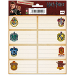 Harry Potter etiketten 4 x 8 cm papier bruin/naturel 16 stuks