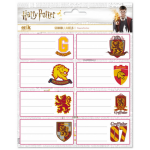 Harry Potter etiketten Gryffindor 4 x 8 cm papier 16 stuks - Blanco