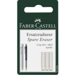 Faber Castell reservegum Grip 2010/2011 3 stuks - Wit