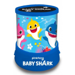 Pinkfong nachtlampje Baby Shark junior 11,5 x 12,5 cm blauw - Wit