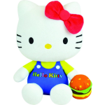 Jemini knuffel Hello Kitty Retro 20 cm pluche wit/blauw