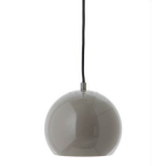 Frandsen Ball Metal Hanglamp Ø 18 cm - Warm Grey Glossy - Grijs