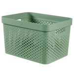 Curver Infinity Dots Opbergbox - 17l 100% Recycled - Groen