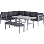 Garden Impressions Griffin Lounge Diningset 4-delig Arctic Grey - Grijs