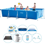 Intex Zwembad Voordeelpakket: Frame Pool - 450 X 220 X 84 Cm - Deluxe - Blauw