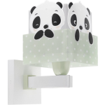 Dalber wandlamp Panda 13,5 x 20 x 24 cm E27 groen/wit