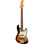 Fender Player Plus Jazz Bass V 3-Tone Sunburst PF 5-snarige elektrische basgitaar met gigbag