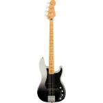 Fender Player Plus Precision Bass Smoke MN elektrische basgitaar met gigbag - Silver
