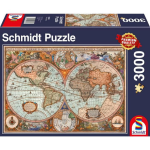Schmidt Spiele Oude Wereldkaart Puzzel, 3000 Stuks
