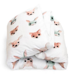 Studio Ditte Bosdieren Dekbedovertrek 120 x 150 cm - Wit