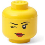 Lego Opbergdoos -hoofd Winky, - Polypropyleen - - Geel