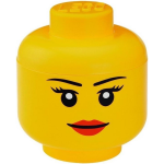 Lego Opbergdoos -hoofd Girl, - Polypropyleen - - Geel