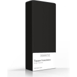 Romanette Topper Hoeslaken Katoen -180 X 200 Cm - Zwart