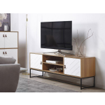 Beliani Nueva - Tv-meubel-lichte Houtkleur-mdf - Bruin