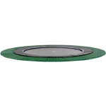 EXIT Toys Dynamic Groundlevel Trampoline ø427cm Met Freezone Veiligheidstegels - - Zwart