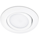 BES LED Led Spot - Inbouwspot - Trion Roluno - 5w - Warm 3000k - Rond - Mat - Aluminium - Ø80 - Wit