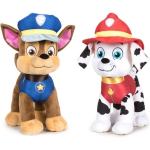 Paw Patrol Knuffels Setje Van 2x Karakters Chase En Marshall 27 Cm - Kinder Speelgoed Hondjes Cadeau