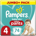 Pampers Baby Dry Pants Maat 4 - 74 Luierbroekjes