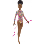 Barbie ritmisch gymnaste pop met turnpakje en accessoires 4 delig