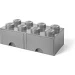 Lego ® Brick 8 Opberglade - Grijs