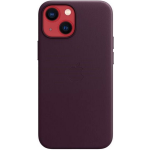 Apple iPhone 13 mini Back Cover met MagSafe Leer Donkere Kers