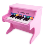 New Classic Toys piano 18 toetsen junior 32,5 cm hout - Roze