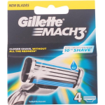 Gillette 4stuks Mach3 Scheermesjes