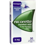 Nicorette kauwgom menthol mint 4mg