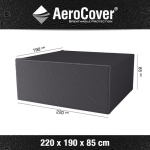 AeroCover Tuinsethoes B 220 x D 190 cm - Grijs