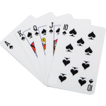 Huismerk Premium Speelkaarten - 6 x 8,5 cm - Wit