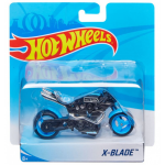 Hot Wheels speelgoedmotor X Blade junior 25 cm blauw/zwart