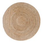 House Nordic Landelijk vloerkleed ''Bombay'' van gevlochten natuurlijk jute - Ø180 cm - Bruin