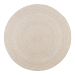 House Nordic Moderne lichte ''Menorca'' ronde vloerkleed - L120xB120xH1 cm - Beige