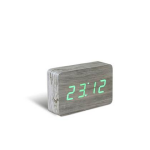 Gingko Brick Click Wekker - Ash Sloophout - Grijs