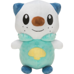 Pokémon knuffel Oshawott junior 20 cm pluche/wit - Groen